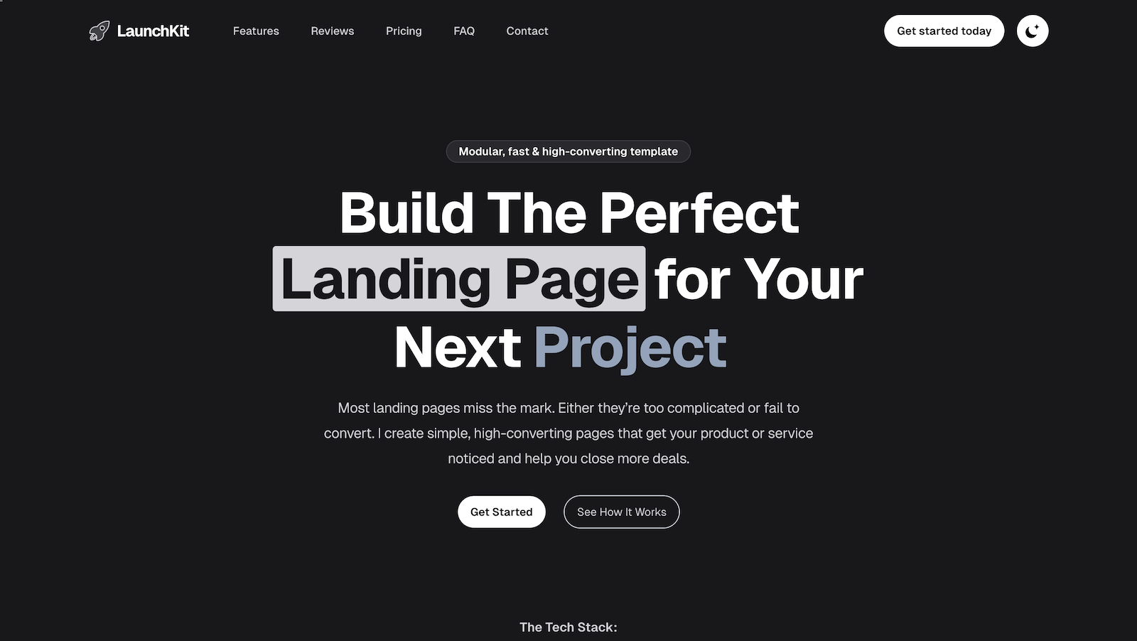 LaunchKit Template: Build Your SaaS, Not Your Landing Page