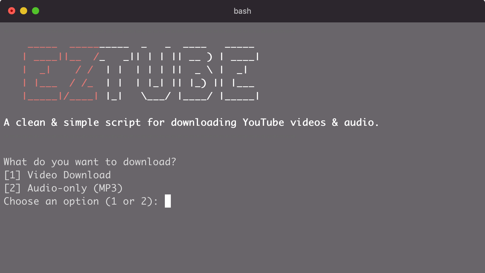 EzTube: A Clean Script-Based YouTube Downloader for macOS